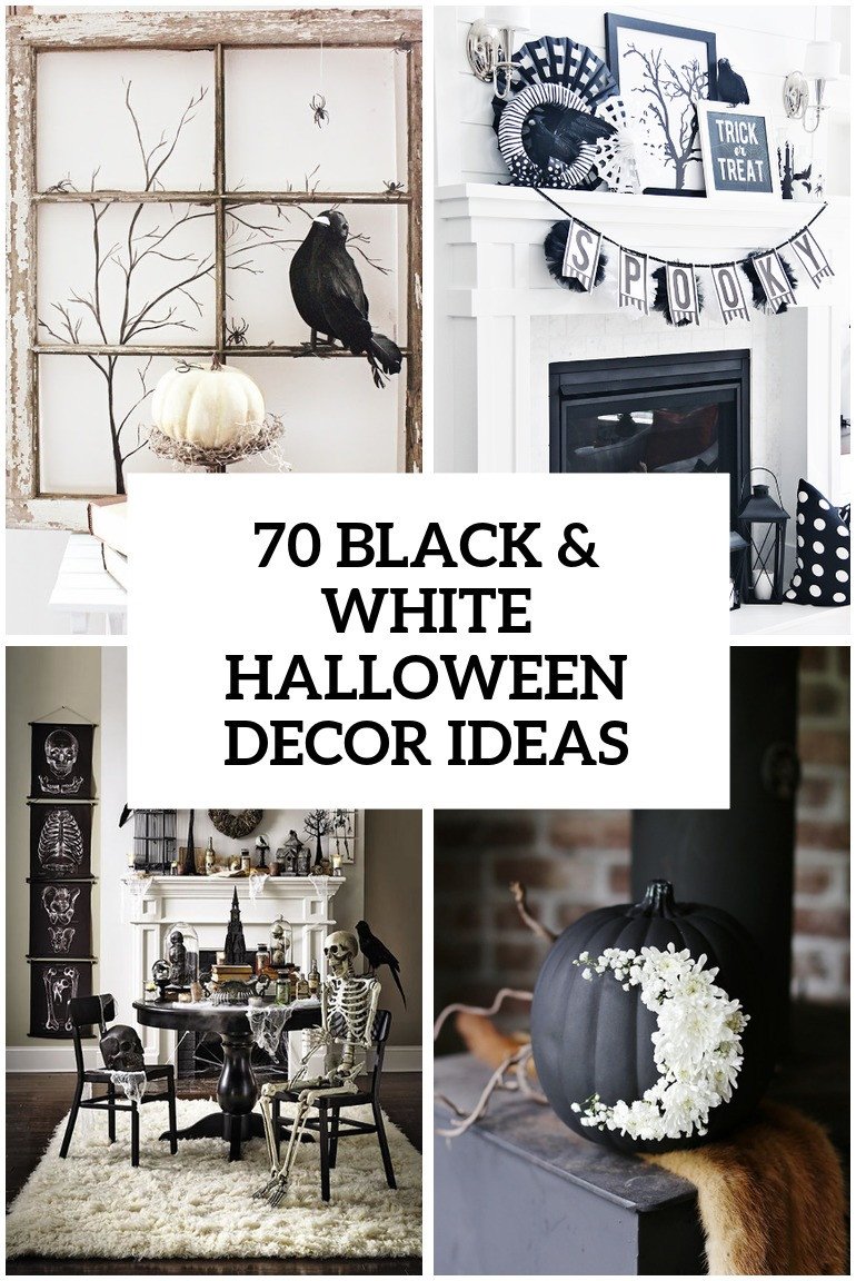 Black and White Halloween Decor New 70 Ideas for Elegant Black and White Halloween Decor Digsdigs