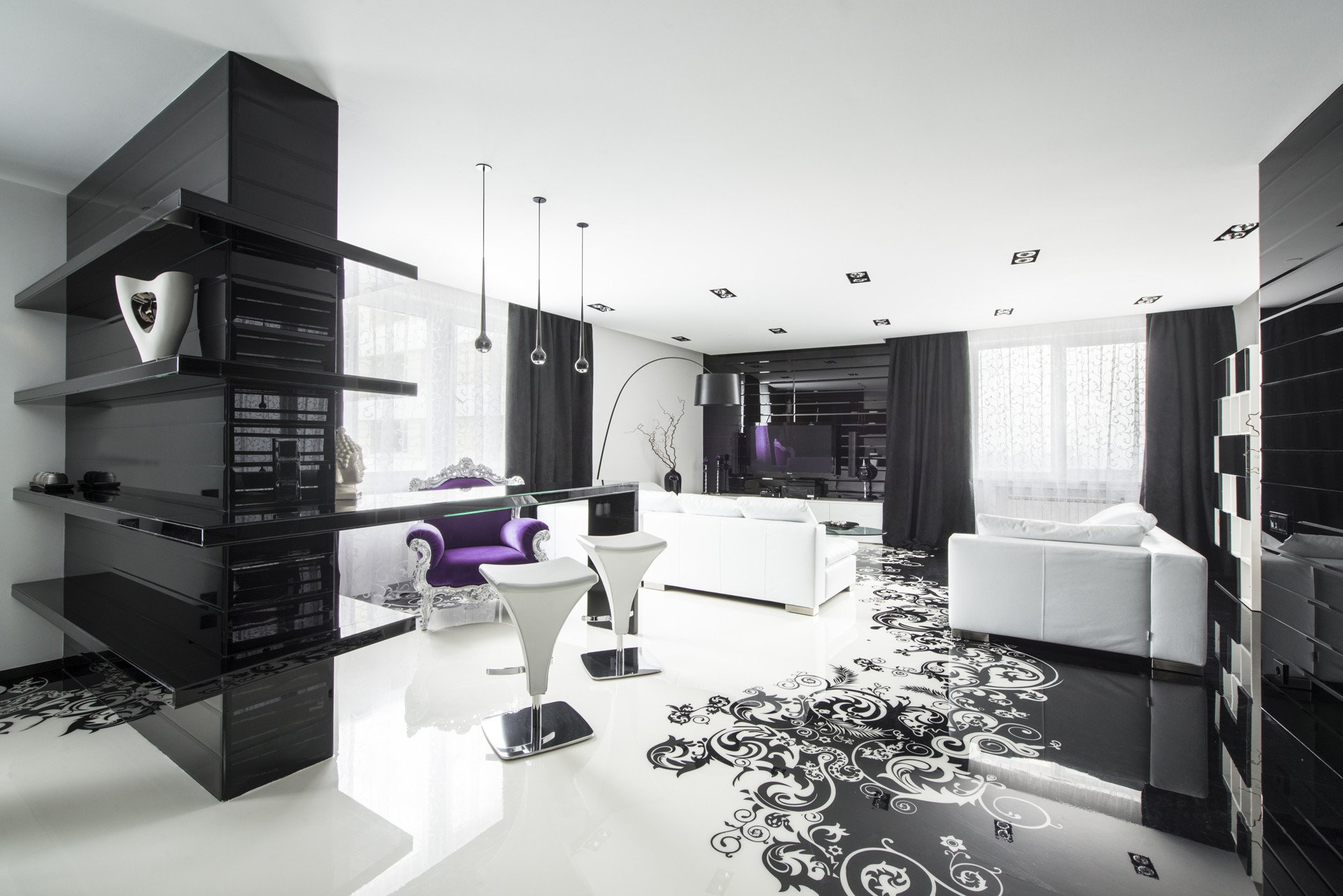 Black and White Home Decor Elegant Black and White Graphic Decor
