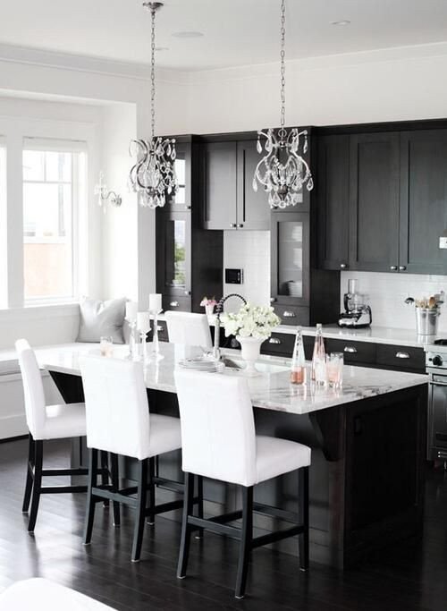 Black and White Kitchen Decor Elegant 34 Timelessly Elegant Black and White Kitchens Digsdigs