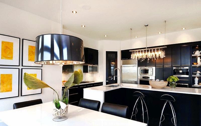Black and White Kitchen Decor Elegant Black and White Kitchen Ideas
