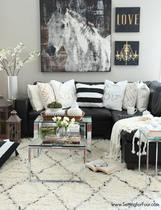 Black and White Living Room Decorating Ideas Best Of 48 Black and White Living Room Ideas Decoholic