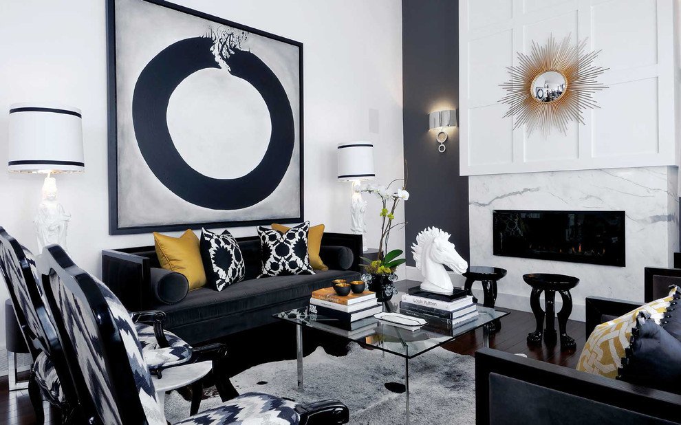 Black and White Living Room Decorating Ideas Inspirational Black and White Living Room Decoration