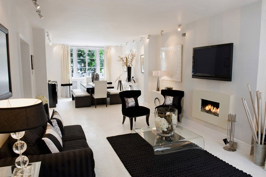 Black and White Living Room Decorating Ideas Unique Black and White Living Room Interior Design Ideas