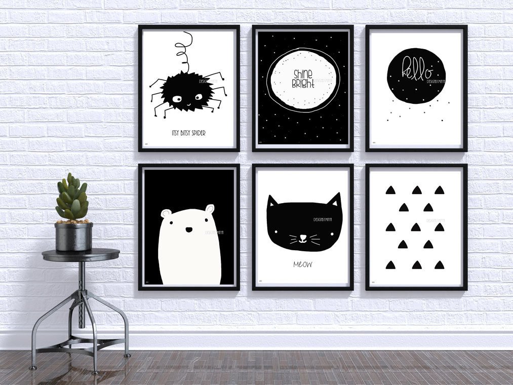 Black and White Nursery Decor Lovely Black and White Baby Print Nursery Wall Art Baby Room Decor