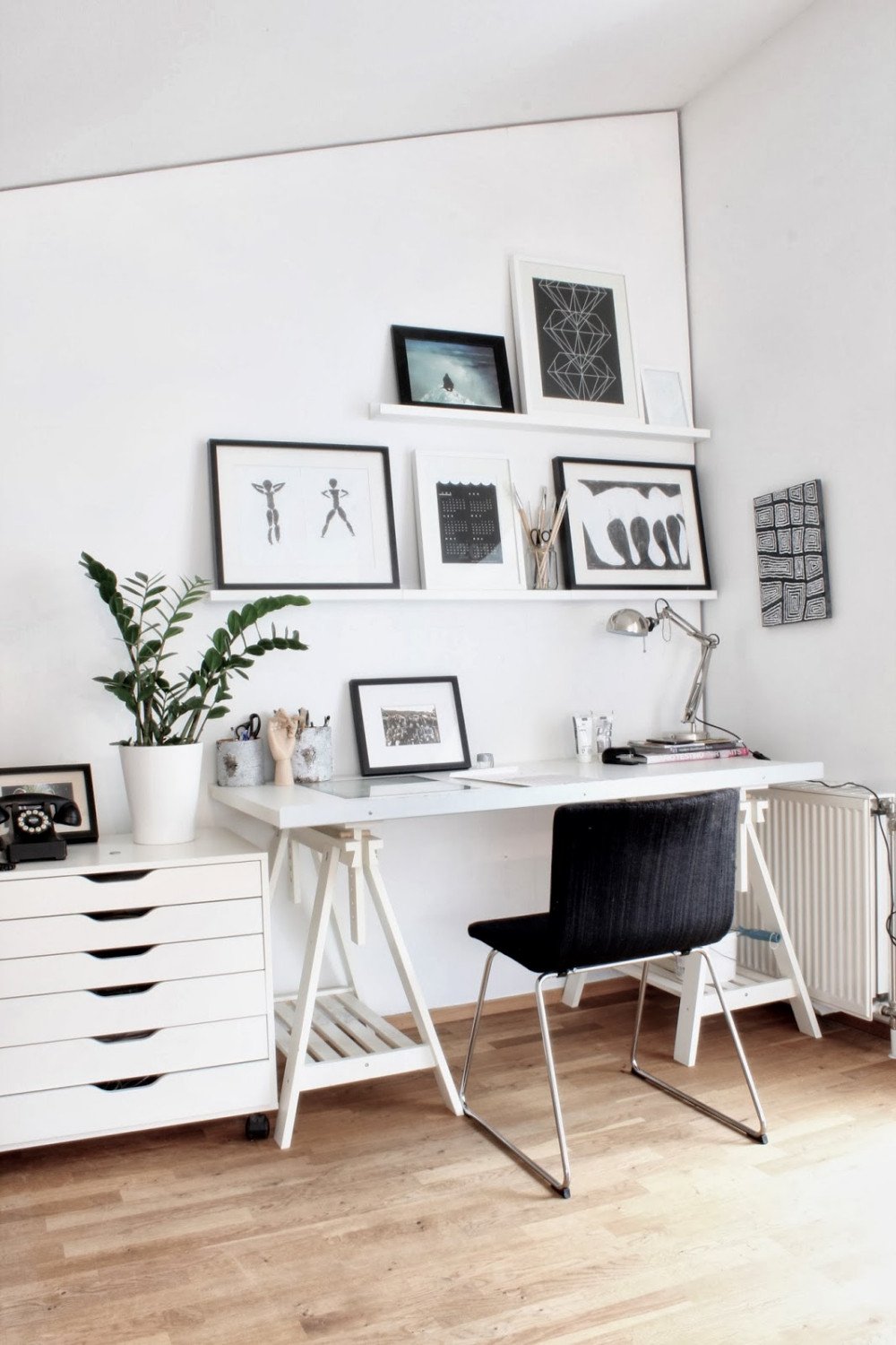 Black and White Office Decor Beautiful Interior Exquisite Home Office Images From Scandinavian Design Blogs Using White Wooden Wall