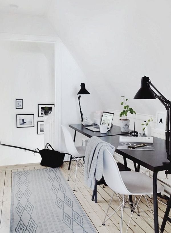 Black and White Office Decor New Stylish Offices for the Home