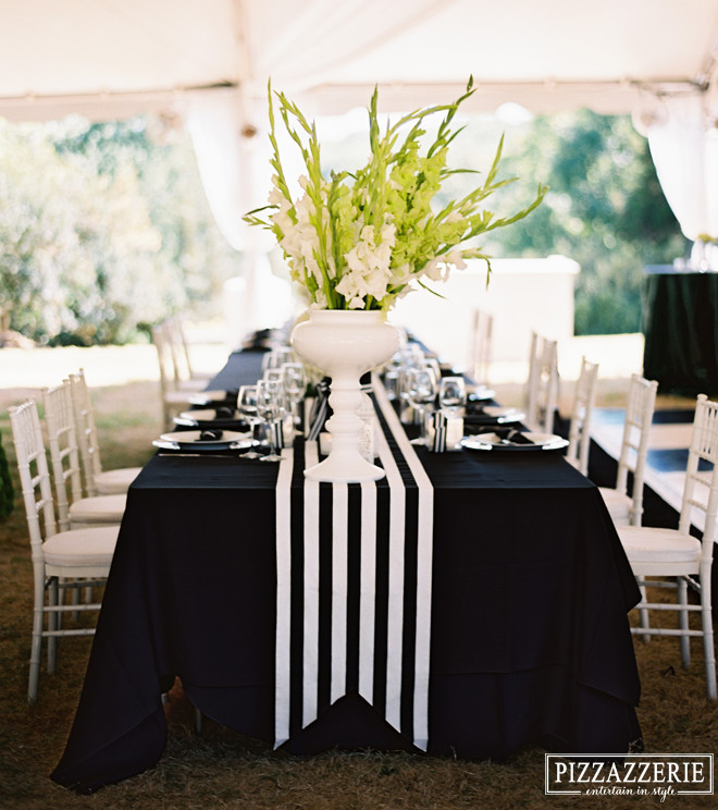 Black and White Table Decor Fresh My Black and White Striped Wedding