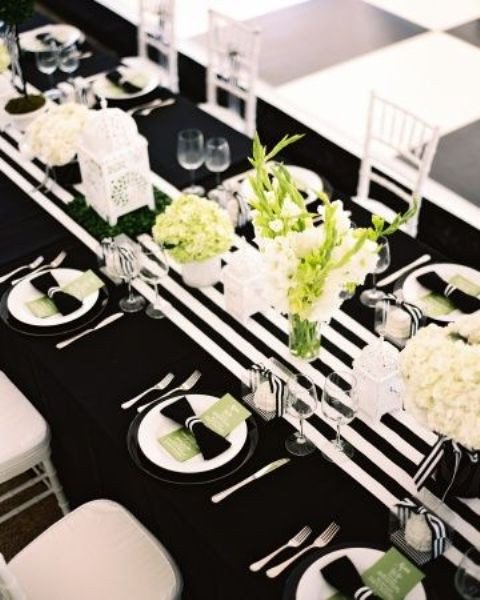 Black and White Table Decor New 26 Elegant Black and White Thanksgiving Décor Ideas Digsdigs