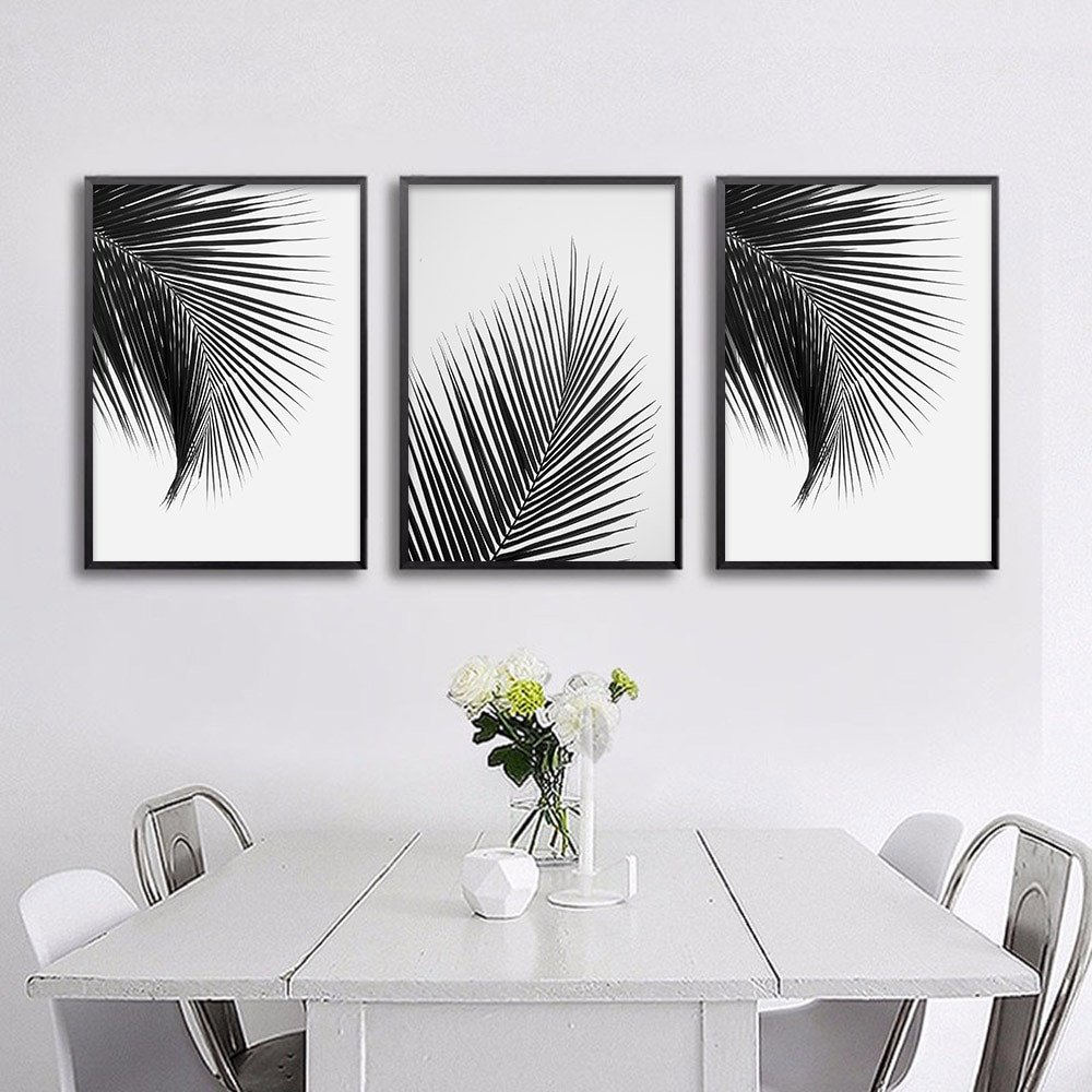 Black and White Wall Decor Awesome Black White Palm Tree Leaves Canvas Posters and Prints Minimalist Painting Wall Art Decorative