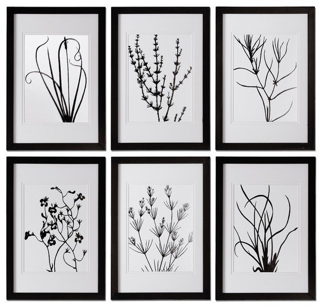 Black and White Wall Decor Beautiful Black and White Leaves Wall Art Contemporary Home Decor