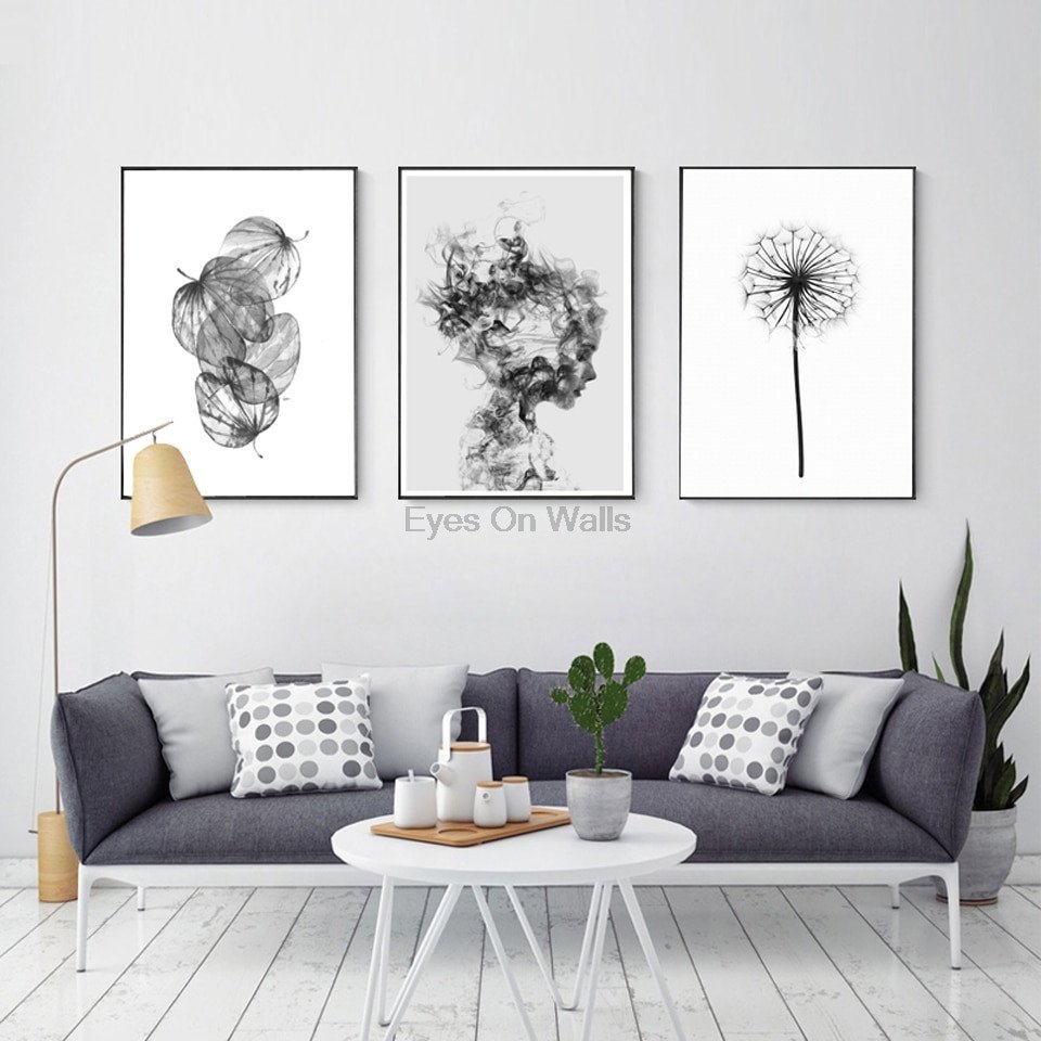 Black and White Wall Decor Best Of nordic Abstract Poster and Prints Black White Wall Art Canvas Painting Girl Picture for Living