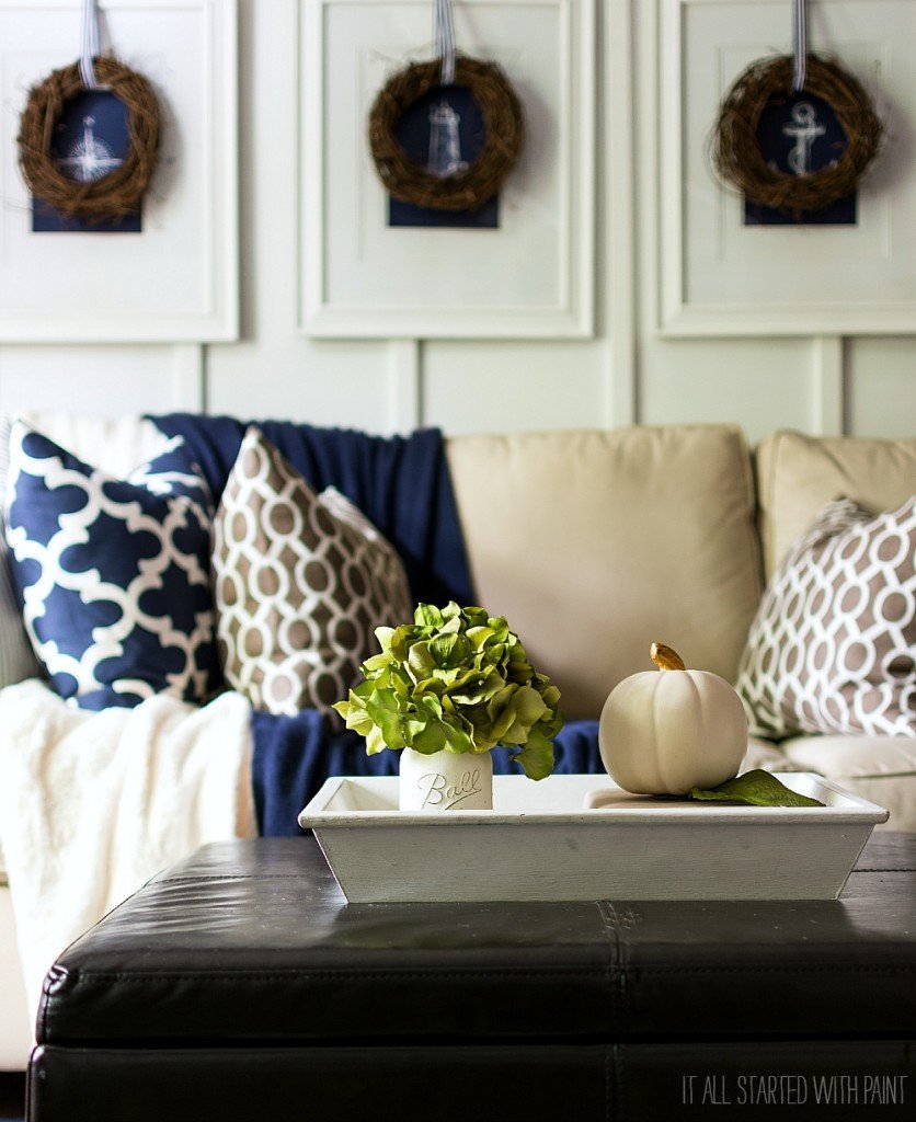 Blue and Brown Home Decor Lovely Fall Decor In Navy and Blue