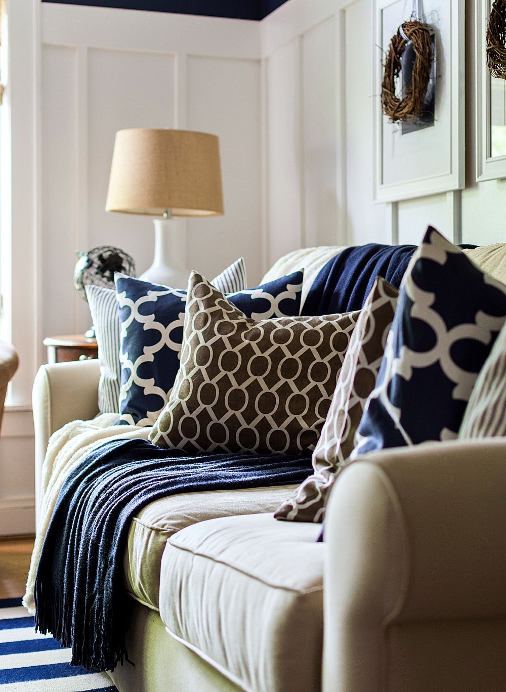 Blue and Brown Home Decor Luxury Fall Decor In Navy and Blue