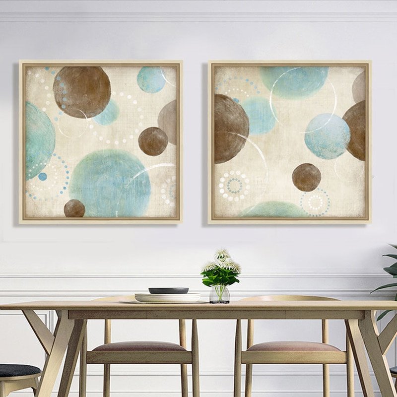 Blue and Brown Wall Decor Best Of Light Blue Beige Brown Circles Modern Abstract Painting Canvas Wall Art Decorative Artist Home