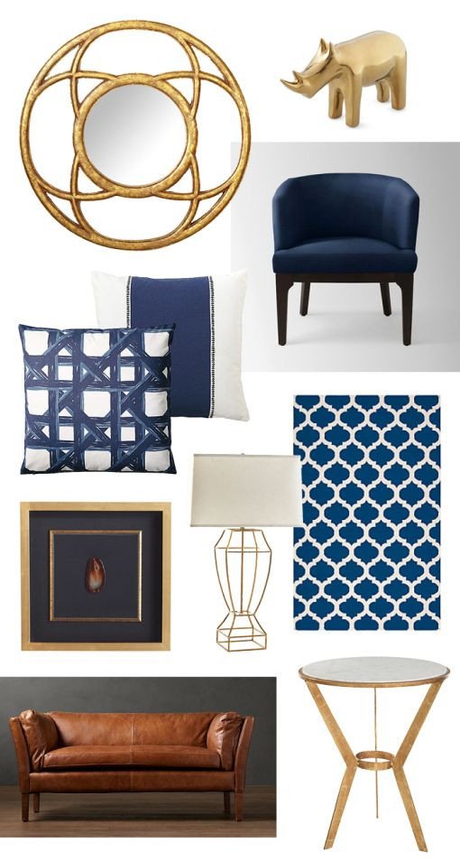 Blue and Gold Home Decor Awesome Navy and Gold Home Decor Gilt Interiors Pinterest