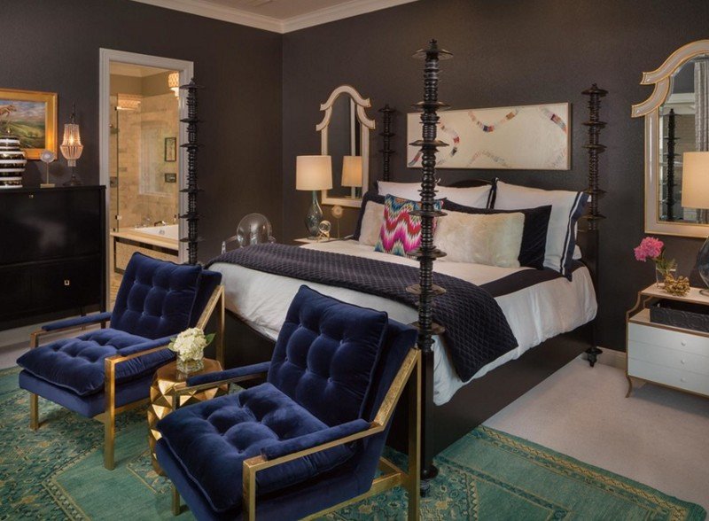 Blue and Gold Home Decor Fresh 20 Bedroom Designs with Navy Blue and Gold Accents