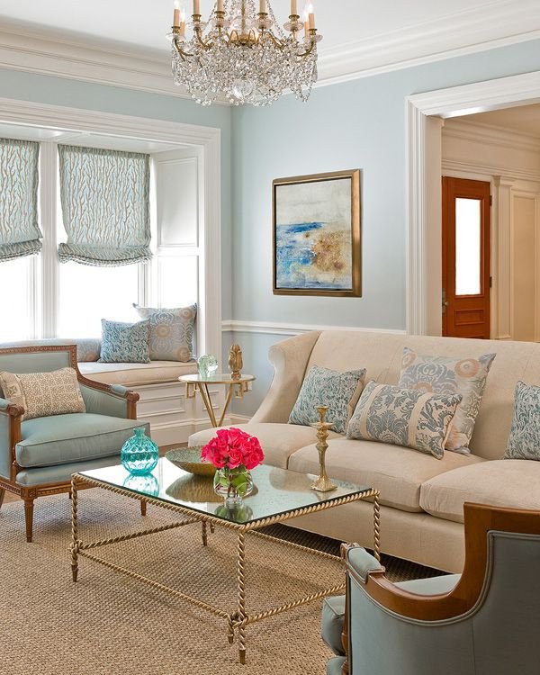 Blue and Gold Home Decor New Blue Cream Living Room Gold Accents Inspiring Living Spaces