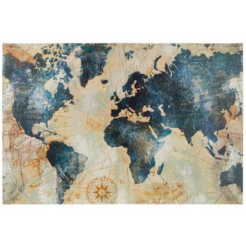 Blue and Gold Wall Decor New Blue &amp; Gold World Map Canvas Wall Decor Hobby Lobby