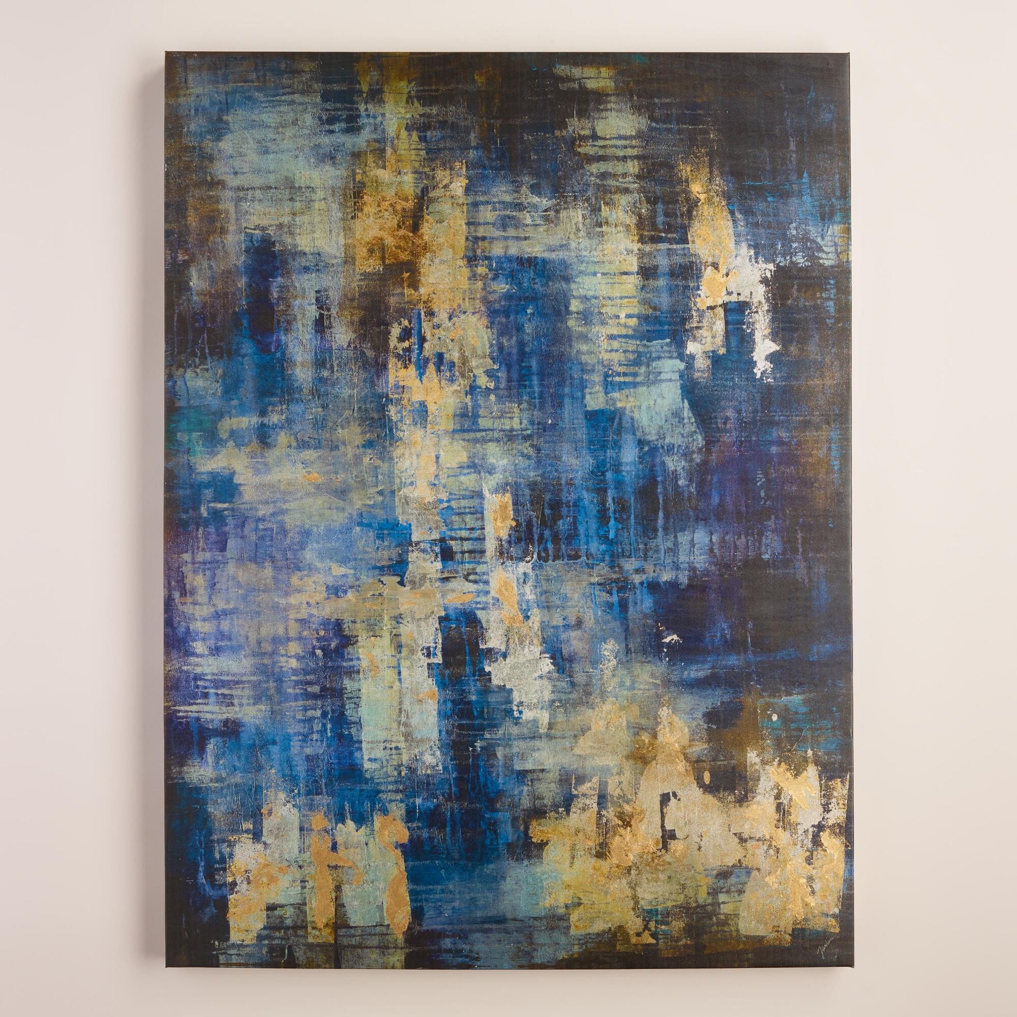 Blue and Gold Wall Decor New &quot;blue and Gold Abstract&quot; by Liz Jardine