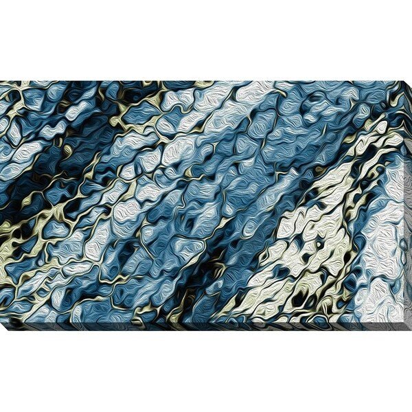 Blue and Gold Wall Decor New Shop &quot;blue and Gold&quot; Wrapped Canvas Wall Art Sale Free Shipping today Overstock