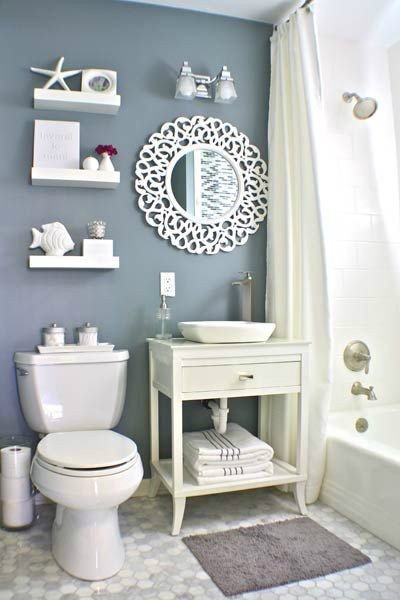 Blue and Gray Bathroom Decor Awesome 40 Stylish Small Bathroom Design Ideas Decoholic