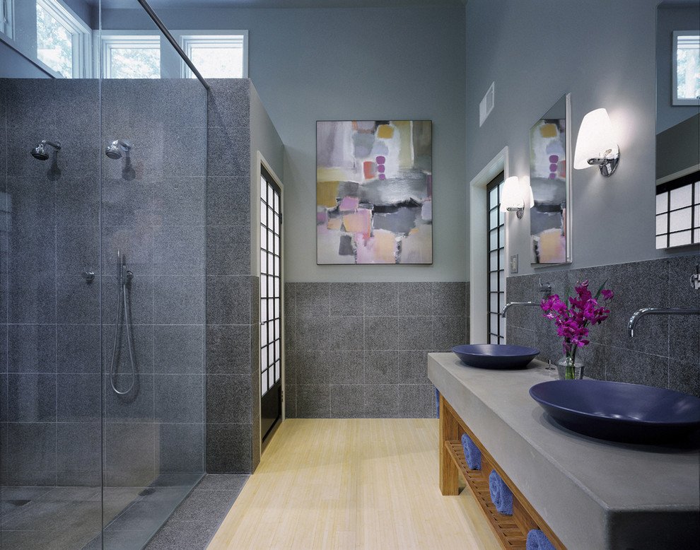 Blue and Gray Bathroom Decor Unique Blue and Grey Bathroom Ideas