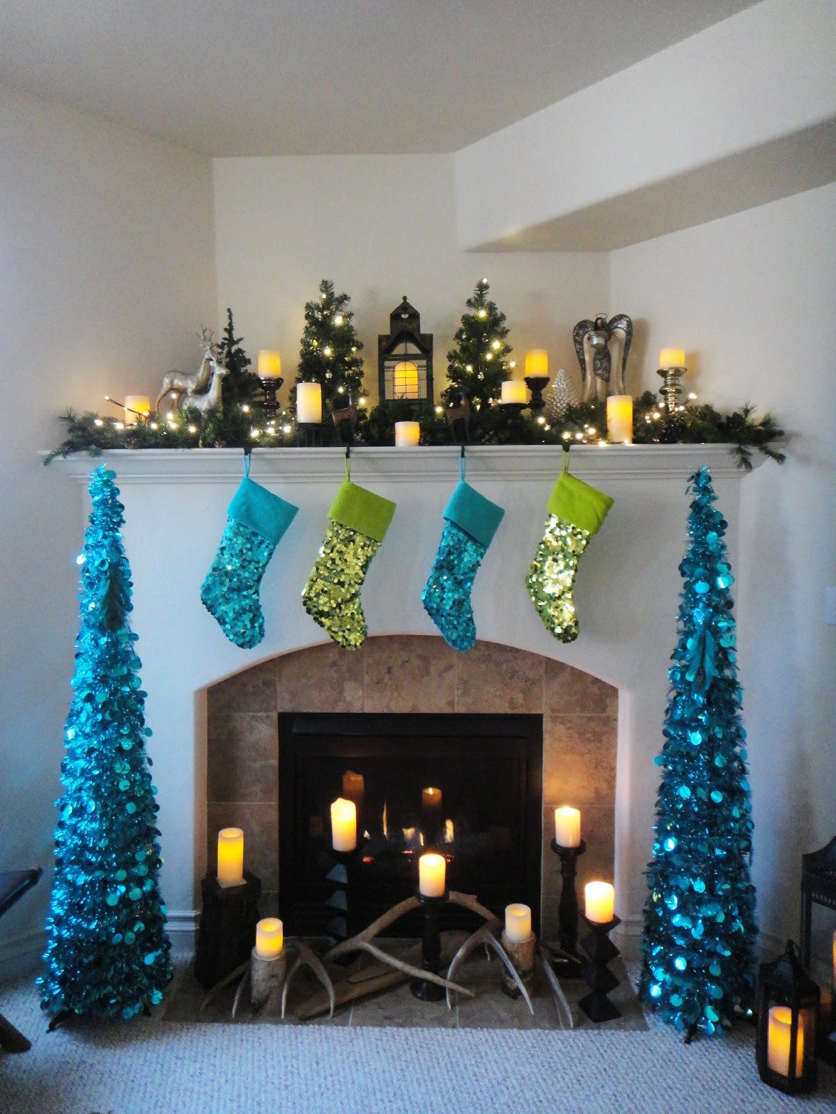 Blue and Green Christmas Decor Awesome Worth Pinning Sparkling Holiday Decor