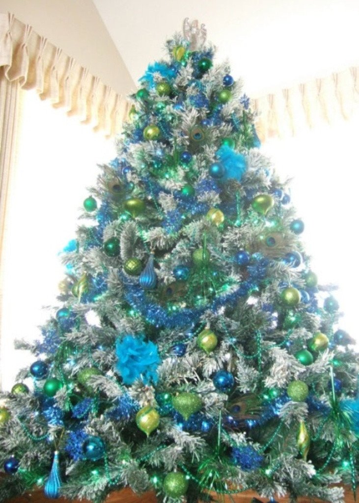 Blue and Green Christmas Decor New 25 Eye Catching Green Christmas Tree Decorations Ideas Magment