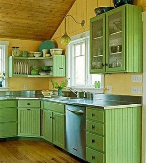 Blue and Green Kitchen Decor Fresh Cheerful Summer Interiors 50 Green and Yellow Kitchen