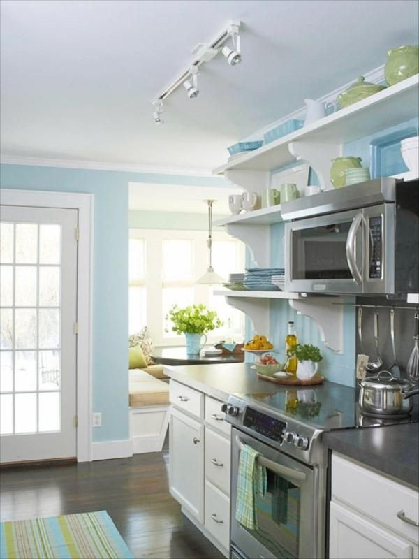 Blue and Green Kitchen Decor Inspirational Light Blue Kitchens On Pinterest