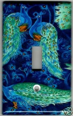 Blue and Green Wall Decor Unique Blue and Green Peacocks Home Wall Decor Single Light Switch Plate