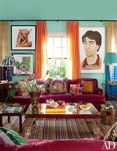 Blue and Green Wall Decor Unique Blue Green Painted Room Inspiration Architectural Digest