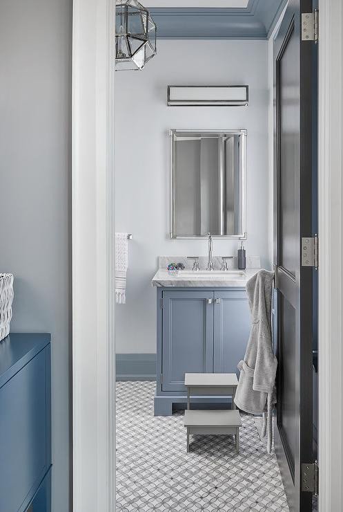 Blue and Grey Bathroom Decor Lovely Light Gray and Blue Bathroom Color Scheme Transitional Bathroom