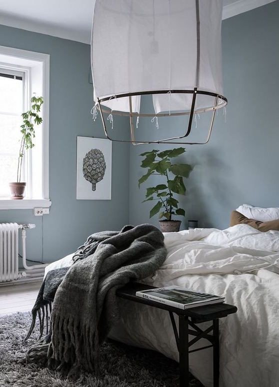 Blue and Grey Wall Decor Elegant Blue Grey Bedroom Via Coco Lapine Design Bedroom Pinterest