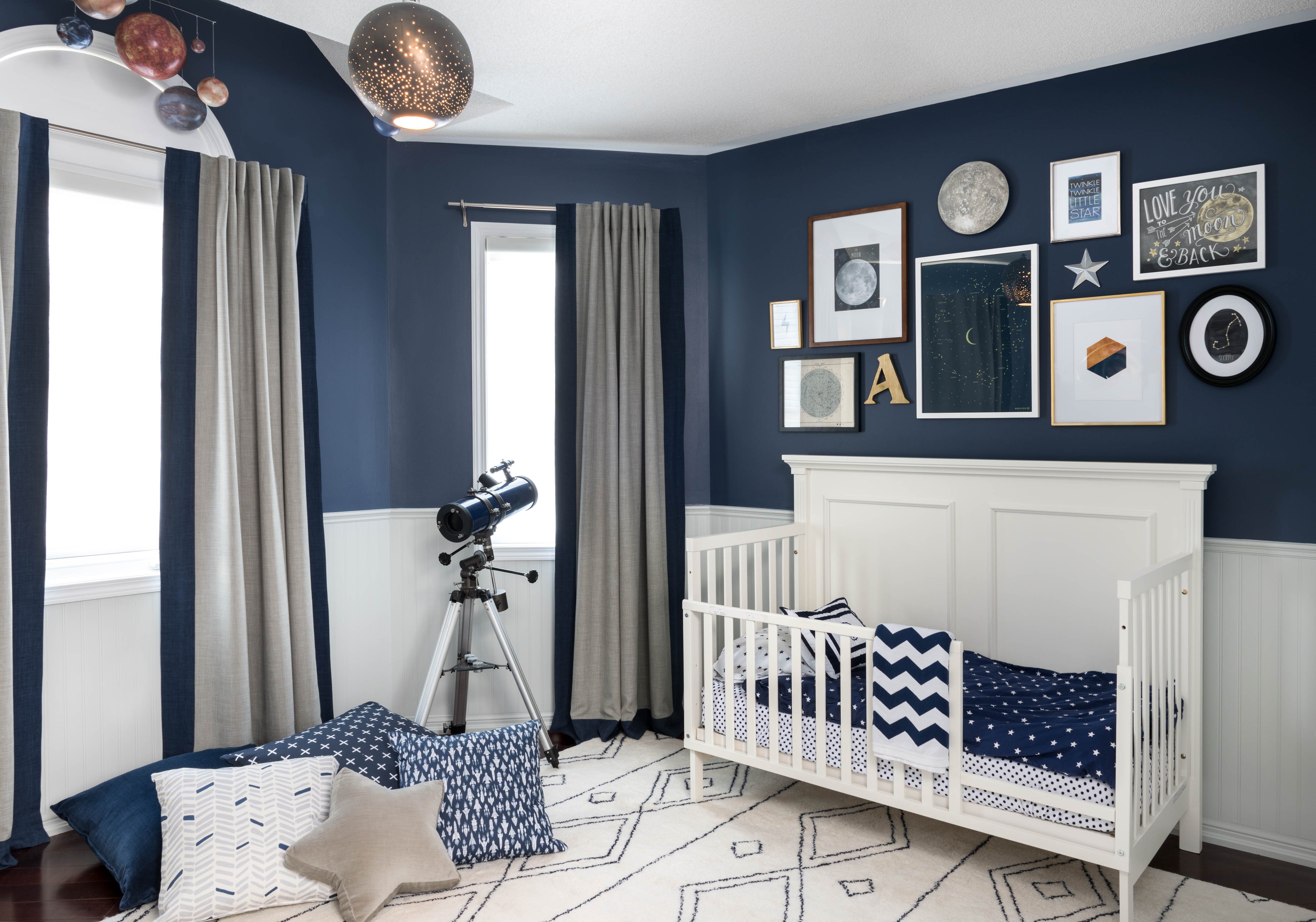 Blue and Grey Wall Decor Fresh Celestial Inspired Boys Room Project Nursery