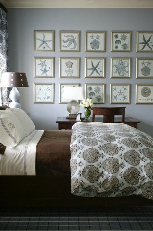 Blue and Grey Wall Decor Lovely Brown and Gray Bedrooms Cottage Bedroom Sherwin Williams Silvermist tobi Fairley