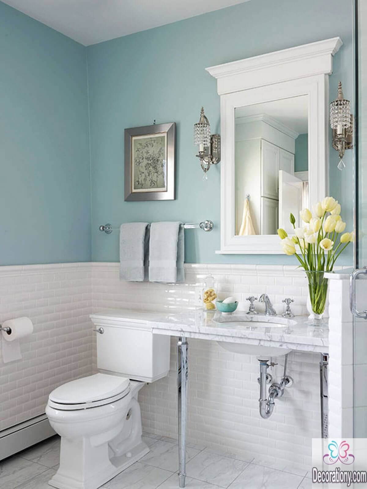 Blue and White Bathroom Decor Best Of 10 Affordable Colors for Small Bathrooms