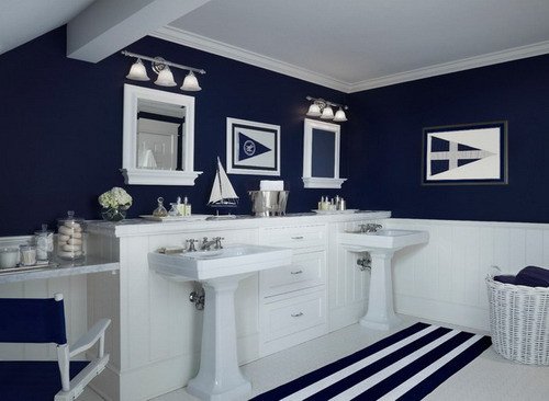 Blue and White Bathroom Decor Inspirational Easy Tips to Help You Decorating Navy Blue Bathroom Home Decor Help