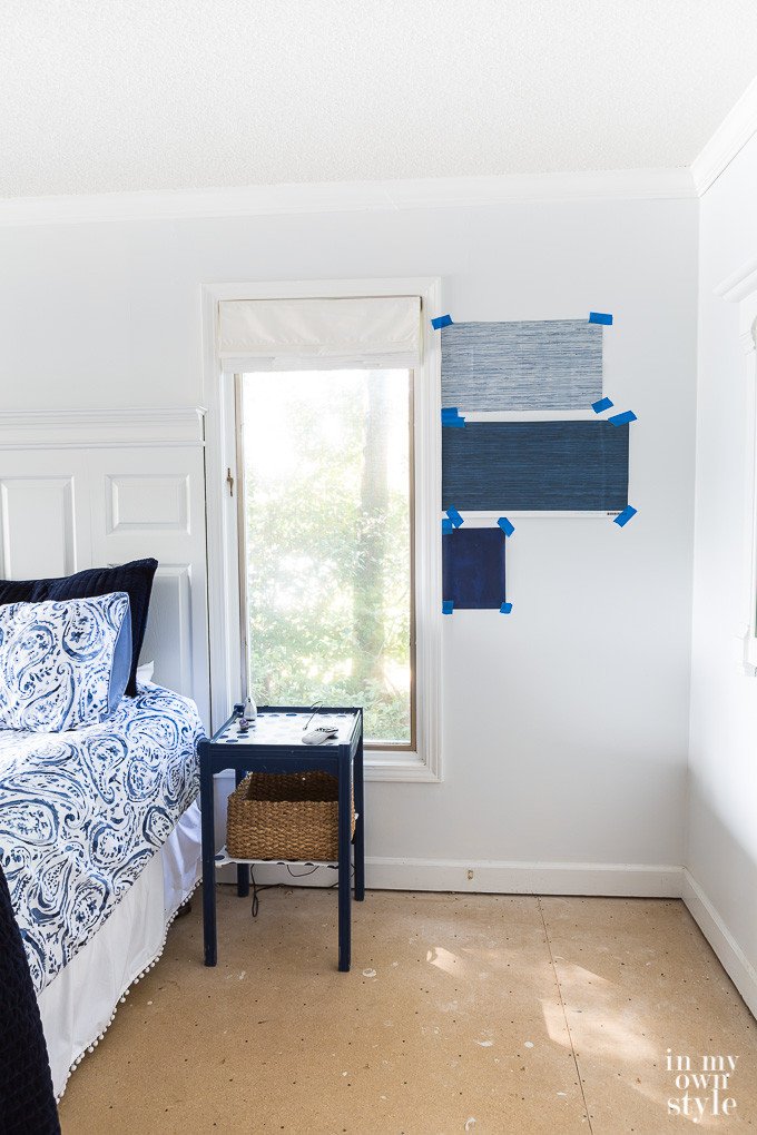 Decorating Plan for My Casual Blue & White Bedroom