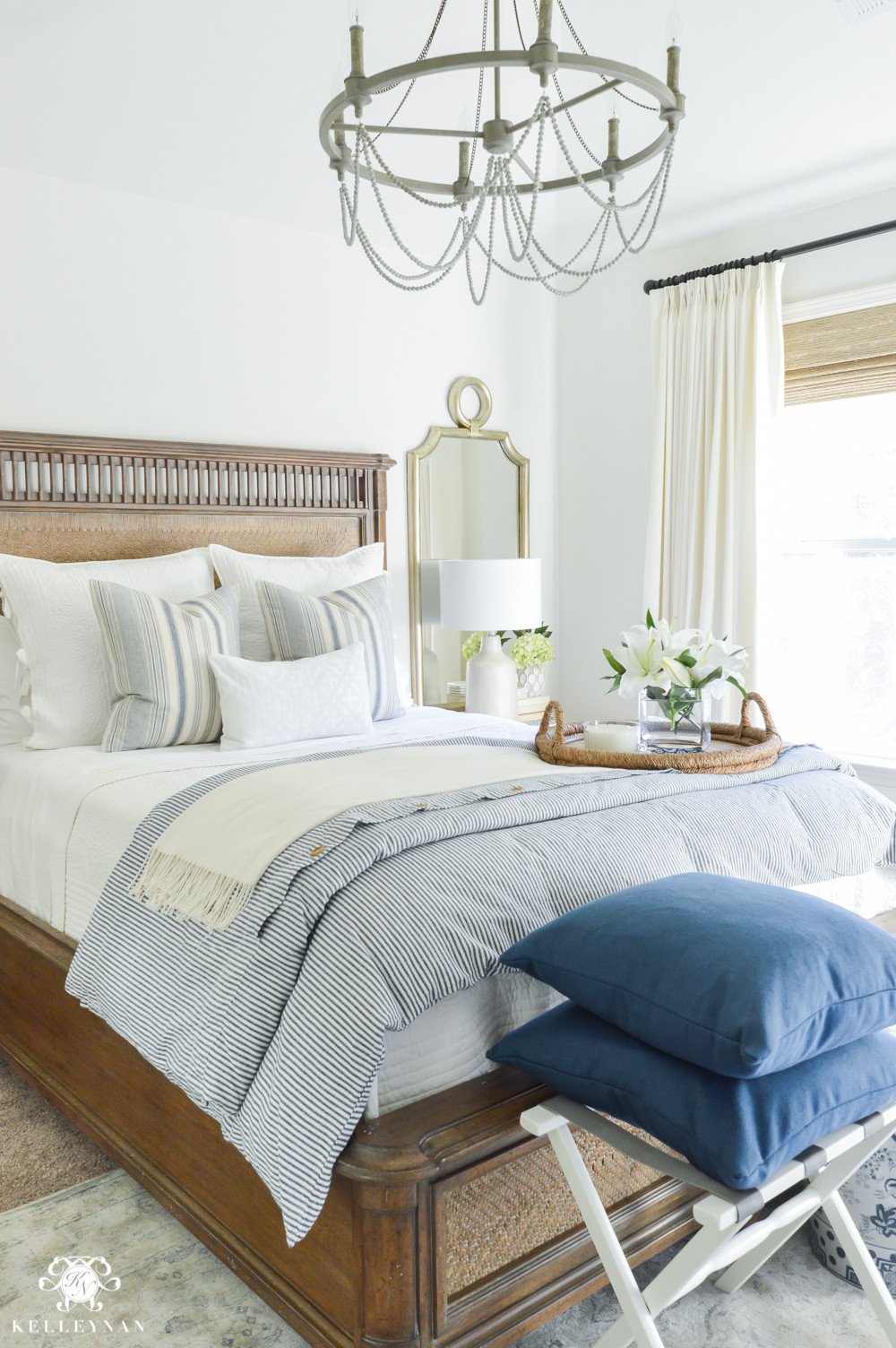 Blue and White Bedroom Decor Fresh E Room Challenge Classic Blue and White Guest Bedroom Reveal