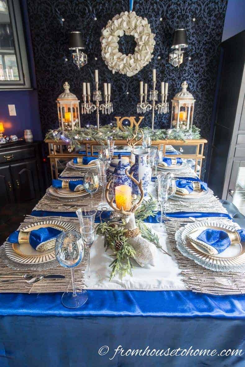 Blue and White Decor Ideas Lovely Beautiful Blue and White Christmas Home Decorating Ideas Plus 18 Other Bloggers Christmas Home