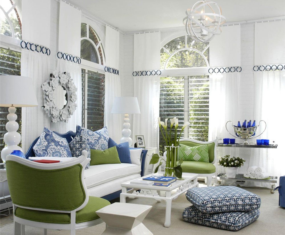 Blue and White Decor Ideas New Jazz Up Your Living Room with Colourful Pillows Idesignarch