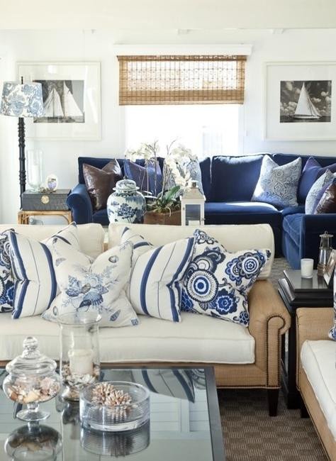 Blue and White Home Decor Lovely Modern Interior Decorating with Blue Stripes and Nautical Decor theme