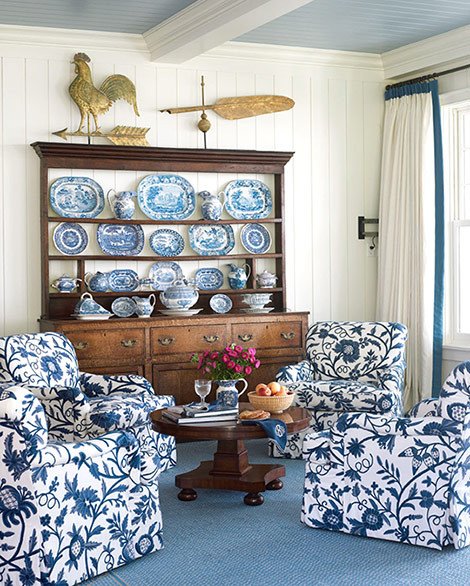 Blue and White Home Decor Unique Blue and White Rooms