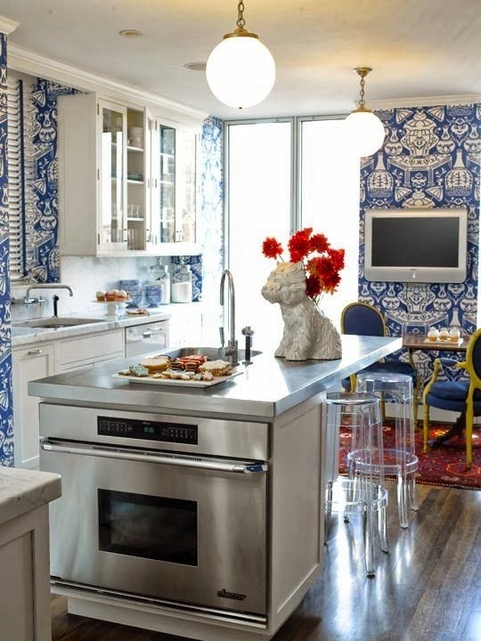 Blue and White Kitchen Decor Awesome Blue and White Kitchen Designing Tips