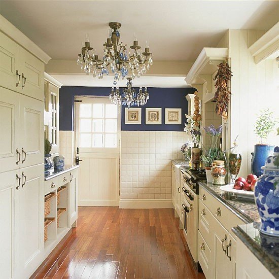 Blue and White Kitchen Decor Unique Eye for Design Create A Lovely Galley Kitchen