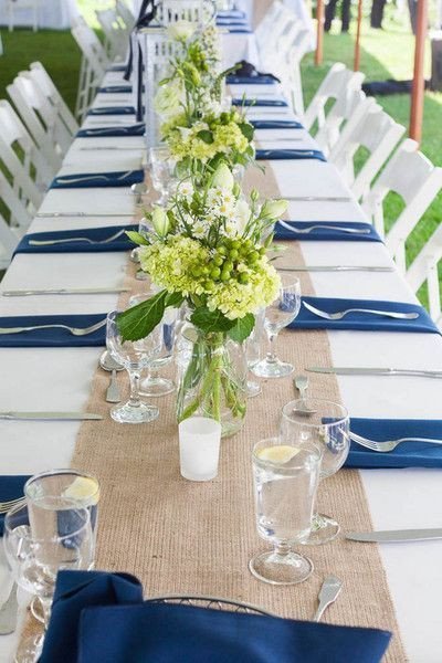 Blue and White Wedding Decor Lovely Crisp White Blue Wedding Color Palette Burlap Decor