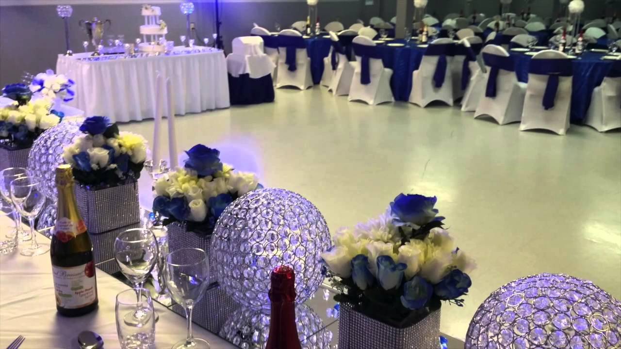 Blue and White Wedding Decor Luxury E Halisi Decor Royal Blue Wedding Decoration