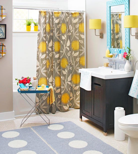 Blue and Yellow Bathroom Decor Awesome Colorful Bathrooms 2013 Decorating Ideas Color Schemes