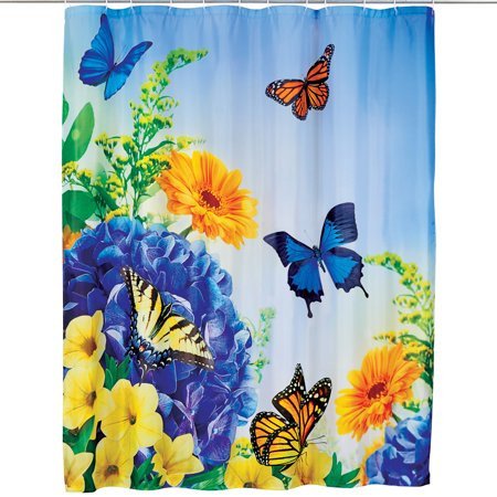 Blue and Yellow Bathroom Decor Fresh Blue and Yellow butterfly Gardens Shower Curtain Spring Decor for Bathroom Walmart